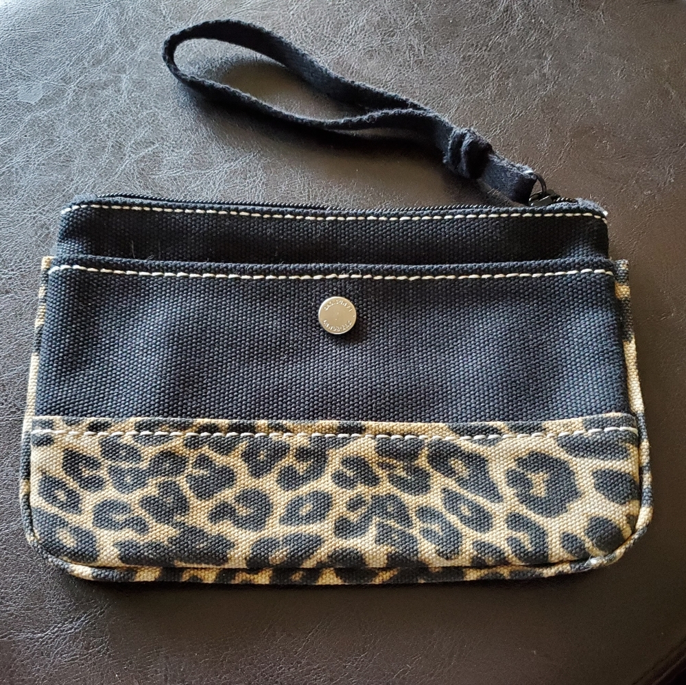 Lands' End Leopard Print Wristlet Purse (Small)